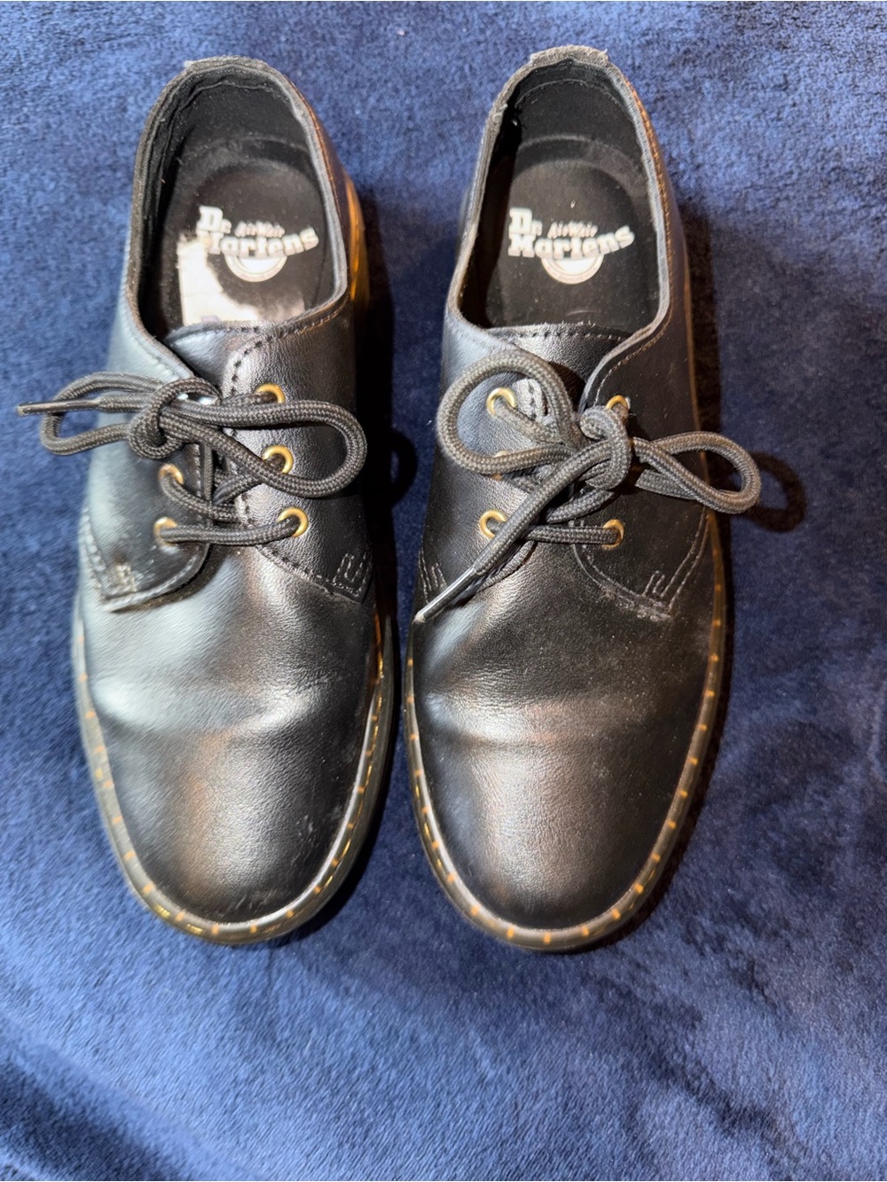 Dr. Martens Women's Black Leather 3-Eye Oxford